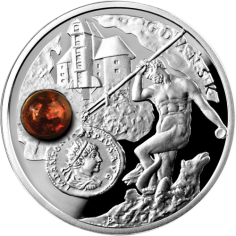 srebrna-moneta-szlak-bursztynowy-gdansk-rewers
