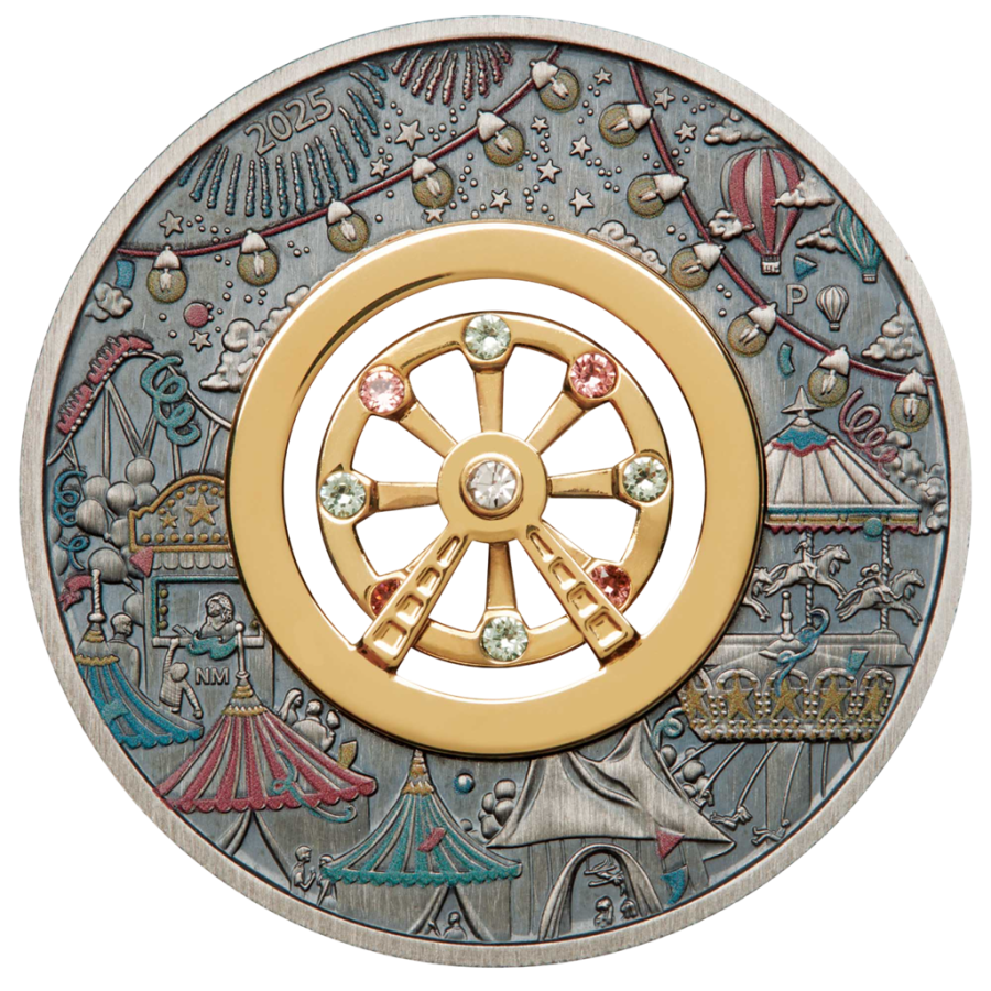 copy of Silver double dragon Mother of Pearl 2024 2 ounces - Shipping 24 hours!