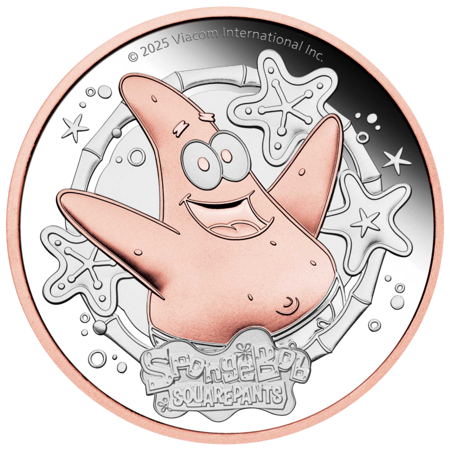 copy of SPONGEBOB silver coin 2024 2 Gold Poldpeed - Shipping 24 hours!