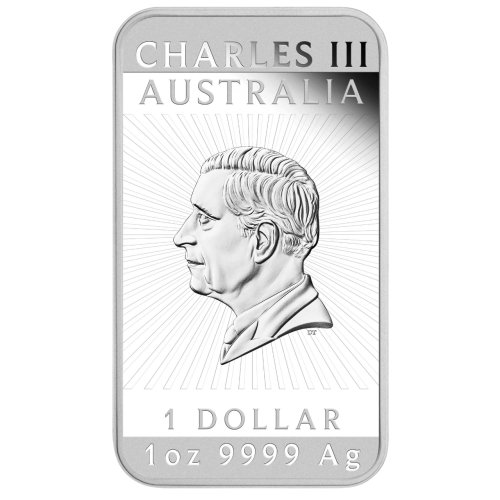 copy of Silver Rectangular Coin Dragon 1 ONCI - SHIPPING 24 H!