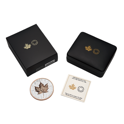copy of Silver Coin Canadian maple leaf 1 ounce 2024 Ultra High Relief - SHIPPING 24 H!
