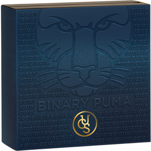 2023 Binary Puma United Crypto States 2 oz Antique Silver - 24h Shipping!
