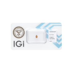copy of Natural Diamond 0.38 CT / Natural Fancy Deep Yellowish Orange / Pear Modified Brilliant / Si2 / G - SHIPPING 24 H!