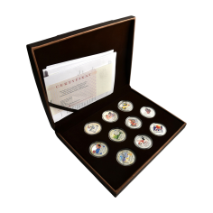 copy of Set of 4 x 1 oz 2025 Lunar Year of the Snake Quadrant Colourized Proof Silver Coins  - 24h Shipping!