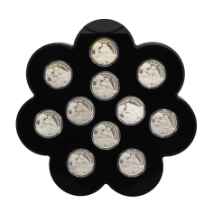 copy of Set of 4 x 1 oz 2025 Lunar Year of the Snake Quadrant Colourized Proof Silver Coins  - 24h Shipping! 2