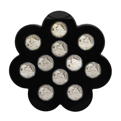 copy of Set of 4 x 1 oz 2025 Lunar Year of the Snake Quadrant Colourized Proof Silver Coins  - 24h Shipping!