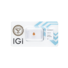 copy of Natural Diamond 0.22 CT / Natural Fancy Intense Yellowish Orange / Pear Modified Brilliant / VVS2 / G - SHIPPING 24 H!