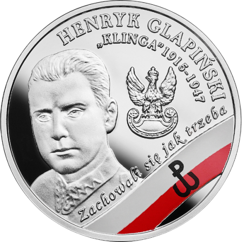 copy of Silver coin Cursed by Communists Unroomed Soldiers: Feliks Selmanowicz "Zagończyk" - Shipping 24 hours!