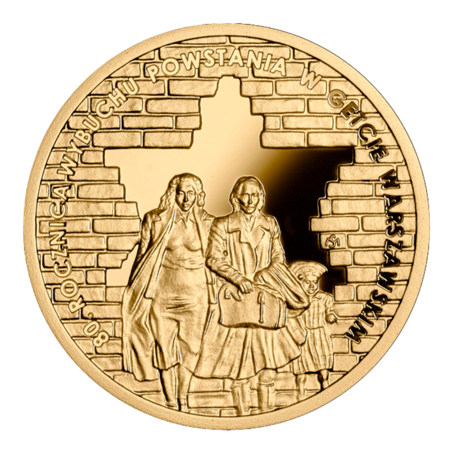 copy of 65th Anniversary of the Warsaw Ghetto Uprising 200 PLN 2008 - 24h Shipping!