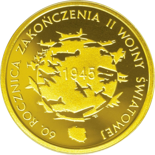 zlota-moneta-200-zl-60-rocznica-zakonczenia-ii-wojny-swiatowej-2005-rewers