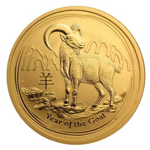 1/2 oz Australian Lunar Year of the Goat 2015 Gold Coin - Shipping 24h!