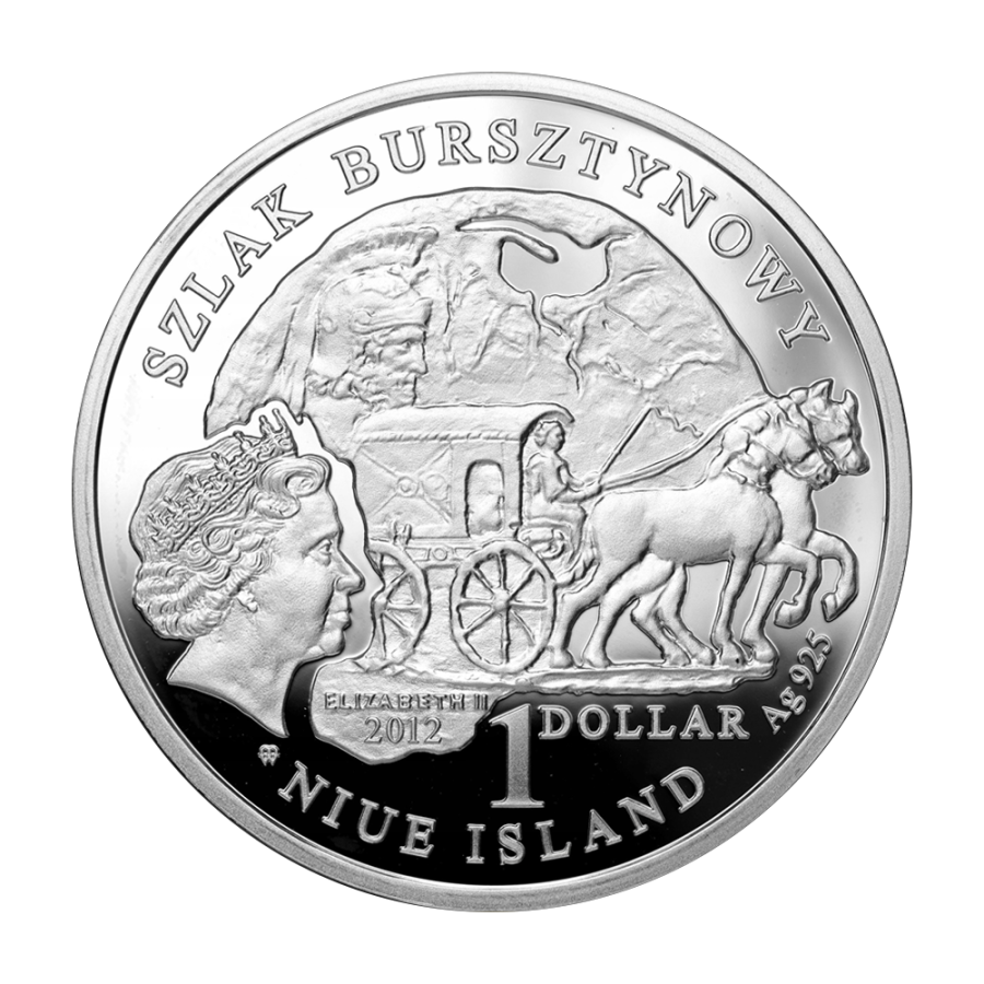 copy of Silver coin Szombathely amber trail - 24 hours shipping!