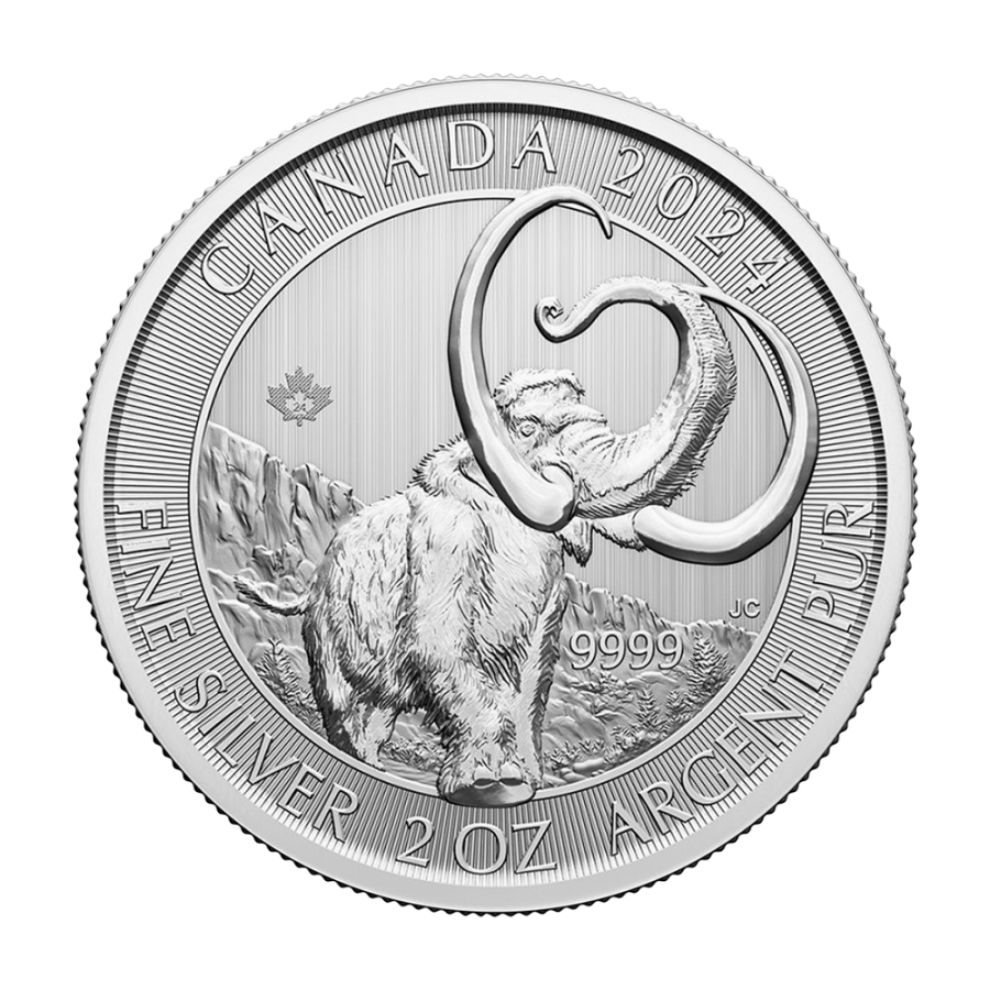 copy of Republic of Ghana 1 oz Silver Woolly Mammoth - 24h Shipping!