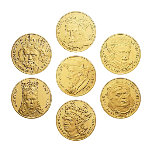 Zestaw srebrnych numizmatów Poczet Królów Cz.2 2009 - wysyłka 24 h!