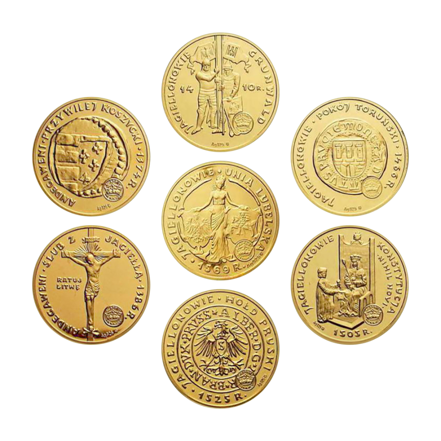 Zestaw srebrnych numizmatów Poczet Królów Cz.2 2009 - wysyłka 24 h!