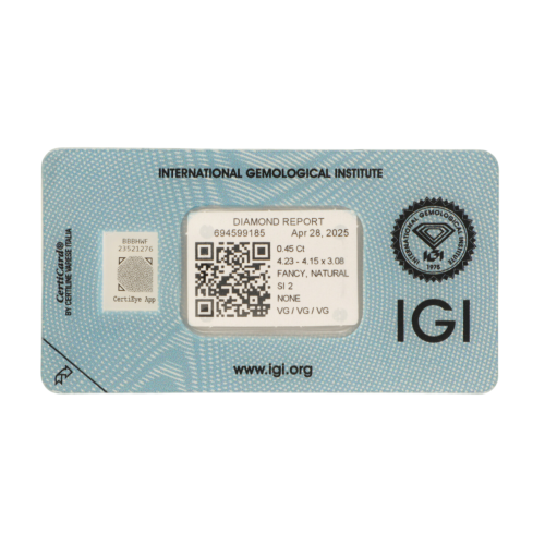 copy of Natural Diamond 0.22 CT / Natural Fancy Intense Yellowish Orange / Pear Modified Brilliant / VVS2 / G - SHIPPING 24 H!