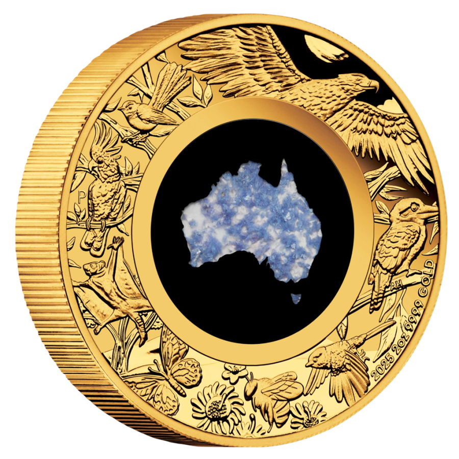 zlota-moneta-australia-z-niebieskim-lepidolitem-2025-2-uncje-rewers