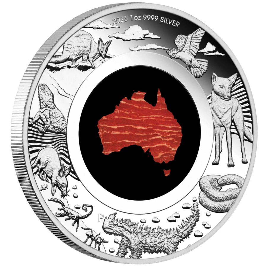copy of 2024-P AUS 1 oz Silver Chrysoprase Great Southern Land - 24h Shipping!