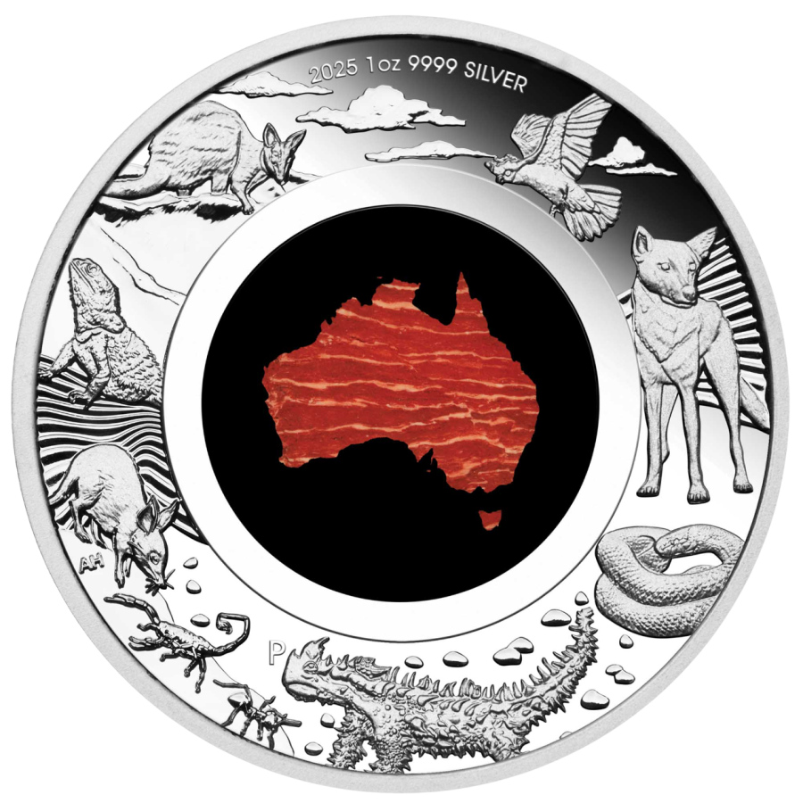copy of 2024-P AUS 1 oz Silver Chrysoprase Great Southern Land - 24h Shipping!