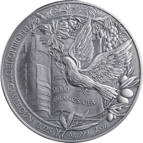copy of 2023 2oz Cameroon Bible Stories Garden of Eden Silver Coin - 24h Shipping!