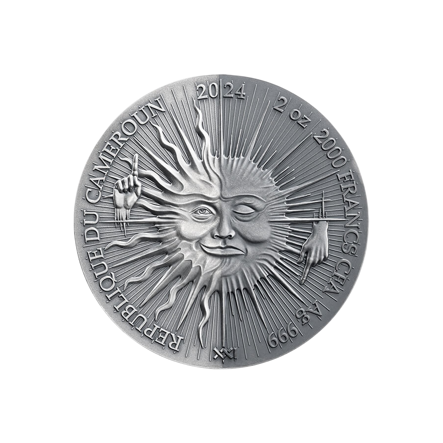 copy of ANNUNCIATION Bible Stories 2 Oz Silver Coin 2000 Francs Cameroon 2025 - 24h Shipping!