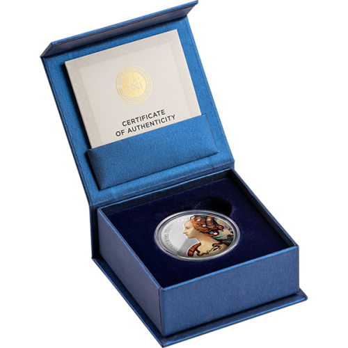 Silver Mechelangelo di Pietro coin, Madonna with the Child, Saint Catherine and Donor - Merry Christmas - SHIPPING 24 H!