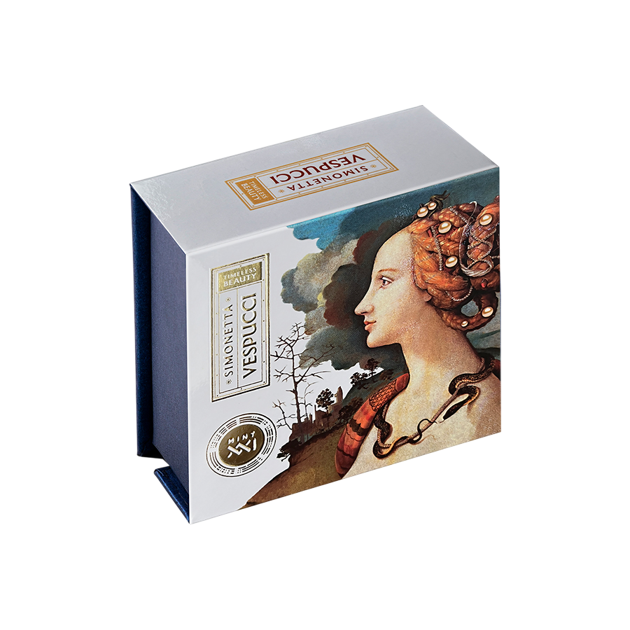 Silver Mechelangelo di Pietro coin, Madonna with the Child, Saint Catherine and Donor - Merry Christmas - SHIPPING 24 H!