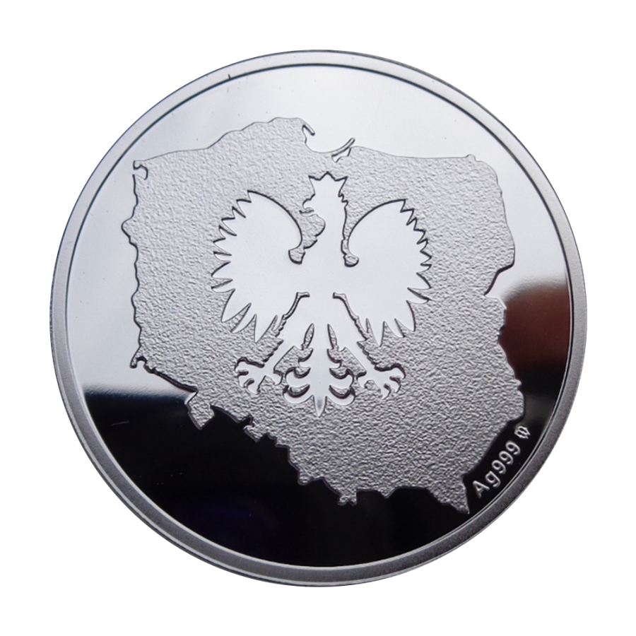 copy of PORTRAIT OF JÓZEF PIŁSUDSKI JACEK MALCZEWSKI 170TH ANNIVERSARY SILVER COIN - 24h Shipping!