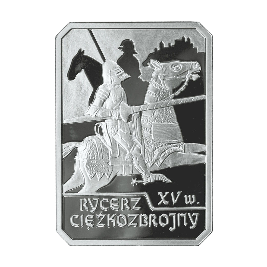srebrna-moneta-historia-jazdy-polskiej-rycerz-ciezkozbrojny-xv-w-1