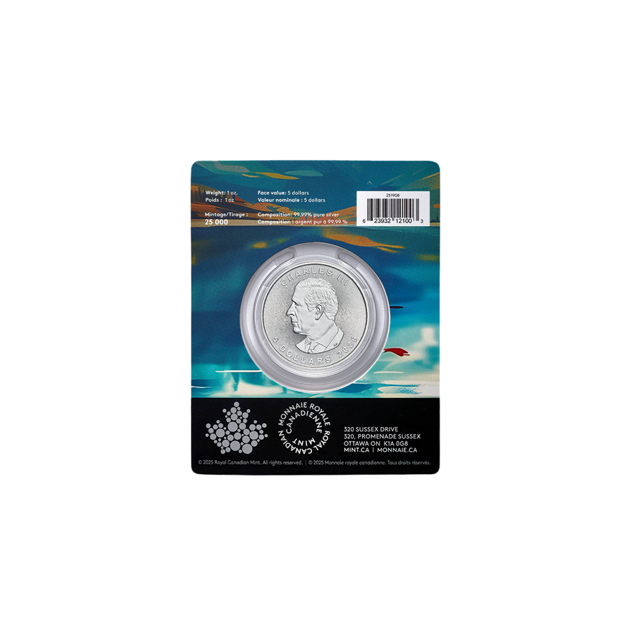 copy of 1 oz Canadian Treasured Silver Maple Leaf Coin BU - Congratulations - 24h Shipping!