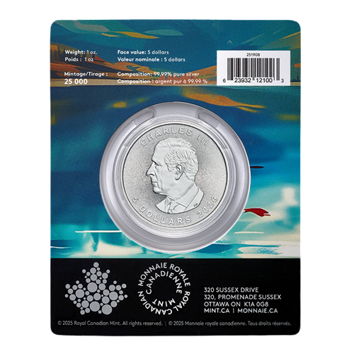 copy of 1 oz Canadian Treasured Silver Maple Leaf Coin BU - Congratulations - 24h Shipping!