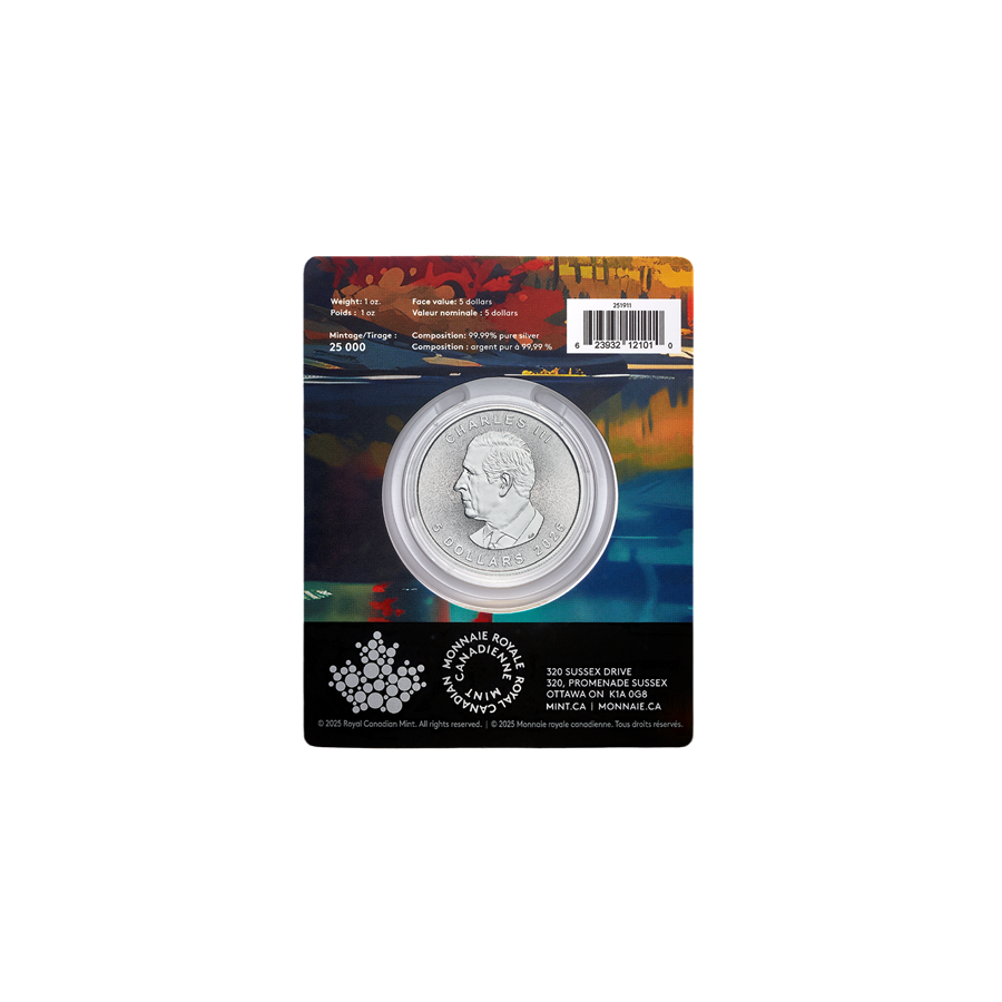 copy of 1 oz Canadian Treasured Silver Maple Leaf Coin BU - Congratulations - 24h Shipping!