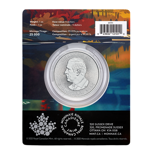 copy of 1 oz Canadian Treasured Silver Maple Leaf Coin BU - Congratulations - 24h Shipping!