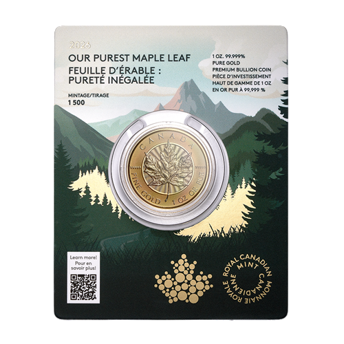 copy of 1 oz 2025 Purest Maple Leaf 99999 Fine Reverse Proof Gold Coin  - 24h Shipping!