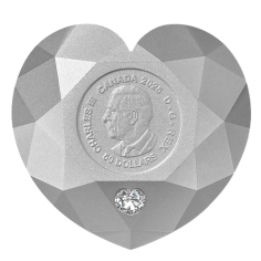 copy of 2024 $50 De Beers Ideal Cushion Diamond - Pure Silver Diamond-Shaped Coin - 24h Shipping!