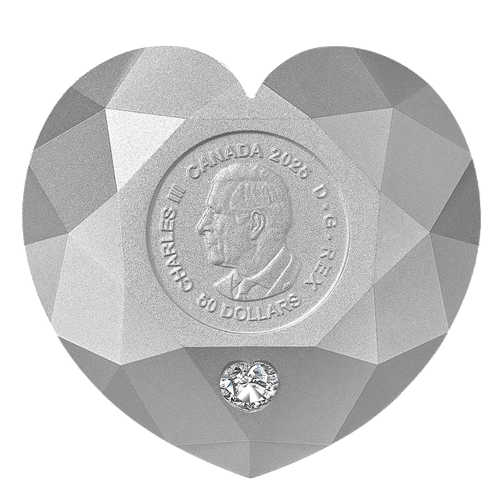 copy of 2024 $50 De Beers Ideal Cushion Diamond - Pure Silver Diamond-Shaped Coin - 24h Shipping!