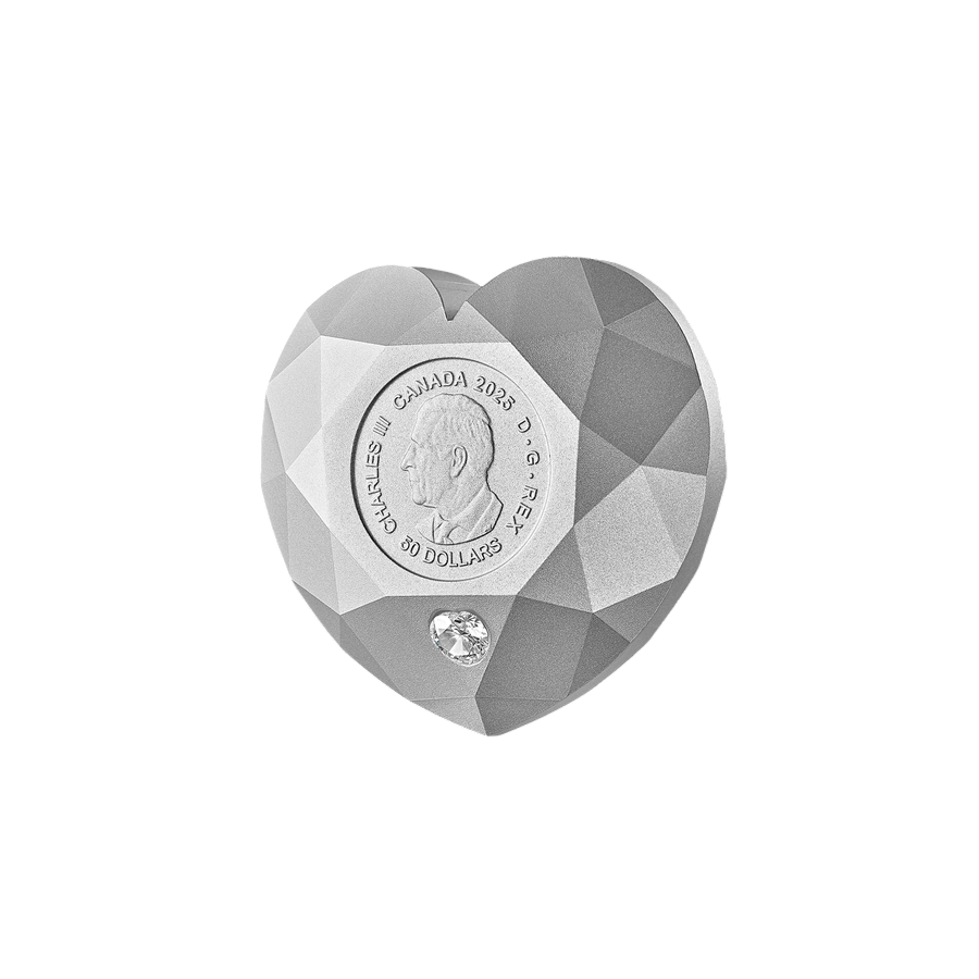 copy of 2024 $50 De Beers Ideal Cushion Diamond - Pure Silver Diamond-Shaped Coin - 24h Shipping!