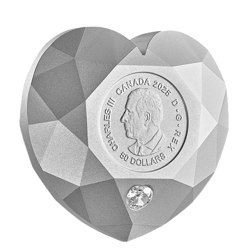 copy of 2024 $50 De Beers Ideal Cushion Diamond - Pure Silver Diamond-Shaped Coin - 24h Shipping!