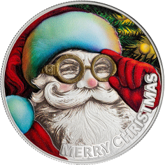 Silver Mechelangelo di Pietro coin, Madonna with the Child, Saint Catherine and Donor - Merry Christmas - SHIPPING 24 H!