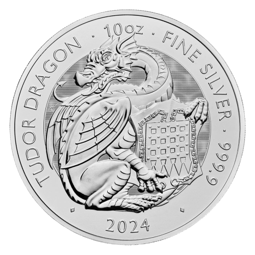 copy of 10 oz The Royal Tudor Beasts: Lion of England Silver Coin - 24h Shipping!