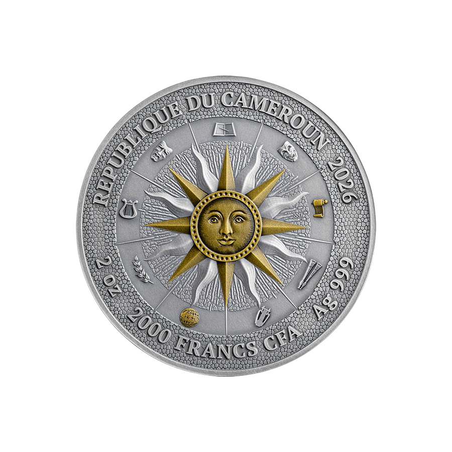 copy of 2025 Cameroon 2 oz Silver The Nine Muses: Terpsichore & Euterpe - 24h Shipping!