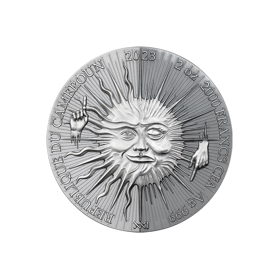 copy of ANNUNCIATION Bible Stories 2 Oz Silver Coin 2000 Francs Cameroon 2025 - 24h Shipping!