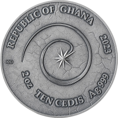 copy of 2025 Republic of Ghana 2 oz Silver Solar System: Saturn - 24h Shipping! 2