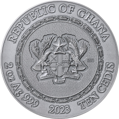copy of 2025 Republic of Ghana 2 oz Silver Solar System: Saturn - 24h Shipping! 2