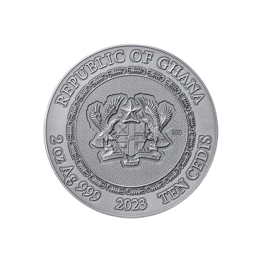 copy of 2025 Republic of Ghana 2 oz Silver Solar System: Saturn - 24h Shipping!