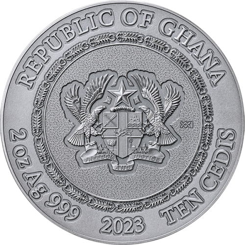 copy of 2025 Republic of Ghana 2 oz Silver Solar System: Saturn - 24h Shipping!