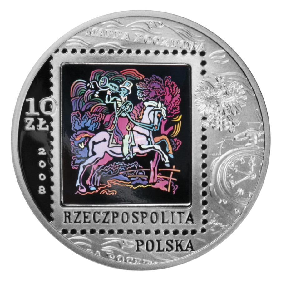 copy of Poland 2008 40th Anniversary of March 1968 10 Zlotych Proof Silver Crown - 24h Shipping!