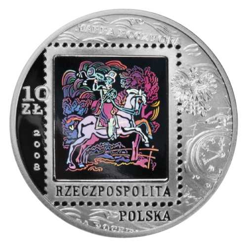 copy of Poland 2008 40th Anniversary of March 1968 10 Zlotych Proof Silver Crown - 24h Shipping!