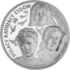 copy of Silver Coin Commemorating Poles who rescued Jews in World War II - 24h Shipping!