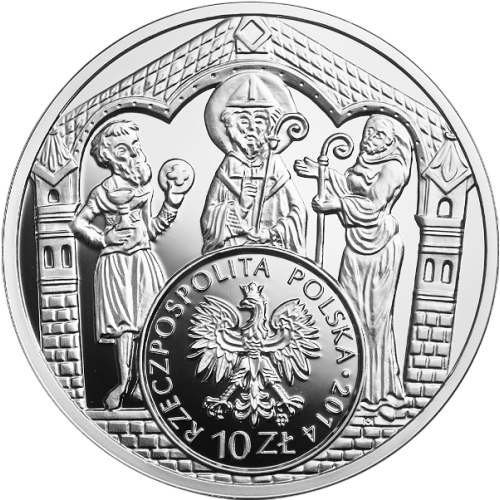 copy of Silver Proof Coin – Polish Coinage History Series: Bracteate of Mieszko III the Elder - 24h Shipping!